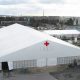 Large medical supplies storage tent