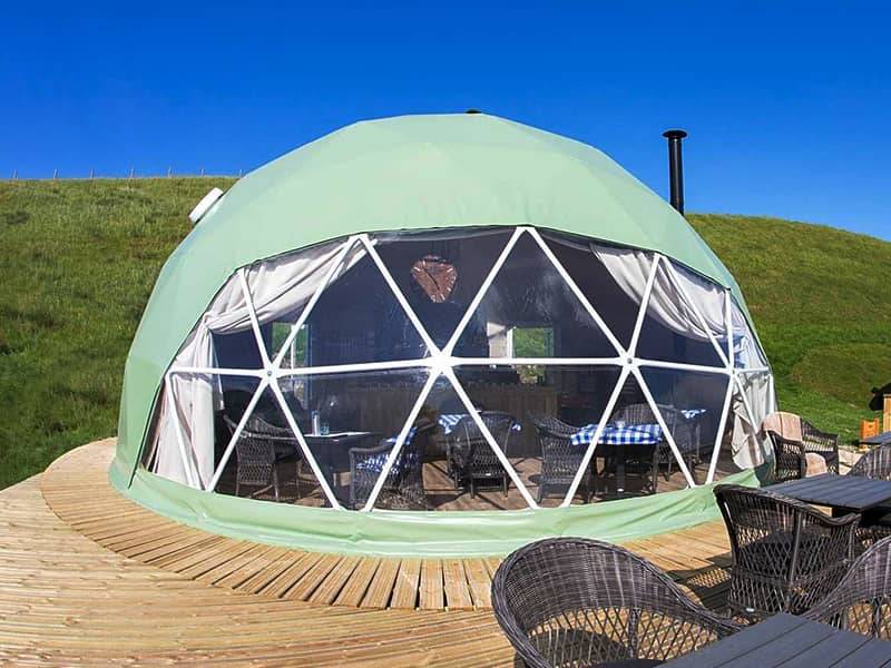 Glamping Dome Tent with Canvas Cover