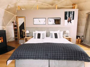 Luxury Glamping Dome Tent Interior