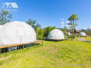 Glamping Dome Tent on the Grassland