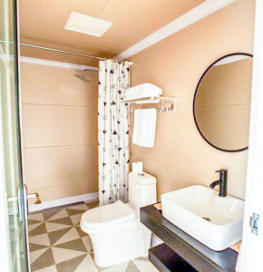 Bathroom in the Glampping Dome