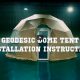 How to build a 6M geodesic dome tent step by step