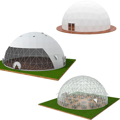 PVC Dome Glamping Tent, Capacity: 4 People, Size: 22x12inch at Rs