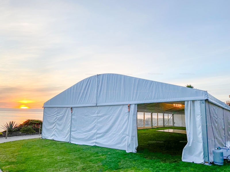 Arcum Wedding Tent at Sunset