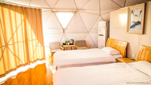 6m Glamping Dome Interior Design - Jumei Tent