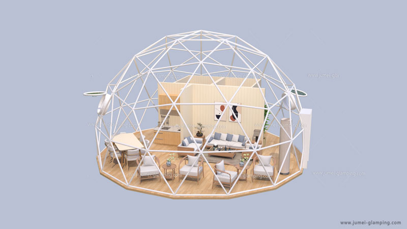 8M Glamping Dome Receiption