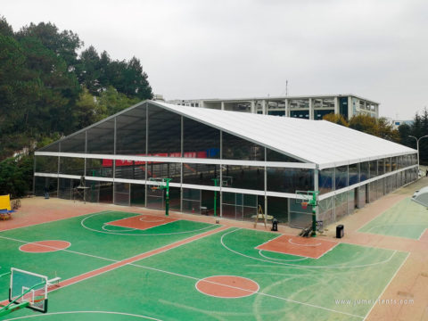 Large Clearspan Structure for 4 Basketball Courts