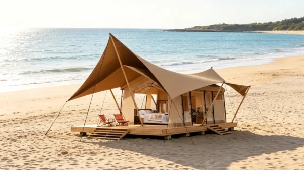 Stretch Beach Tent: Adapting to Coastal Outdoor Environments缩略图 Stretch Beach Tent: Adapting to Coastal Outdoor Environments缩略图